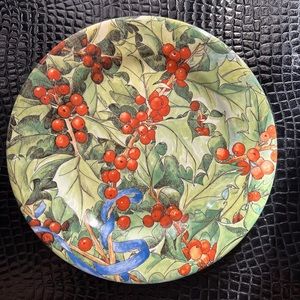 Gien Le Houx Christmas 8 5/8” lunch plate
